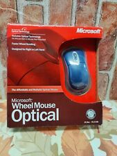 Vintage Microsoft Wheel Mouse Optical Mouse White Factory Sealed Retail Box picture