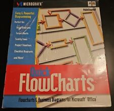 Vintage MicroGrafx FlowCharter Software For Microsoft Windows. Quick Flowcharts  picture