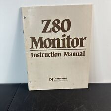 Vintage Cromemco Z80 Monitor Instruction Manual picture