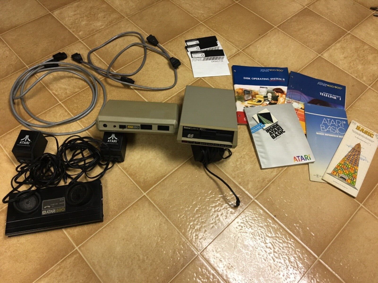 Atari 850 Interface Module & Rana Systems 1000 & 3 Power Supply CO17945 Computer