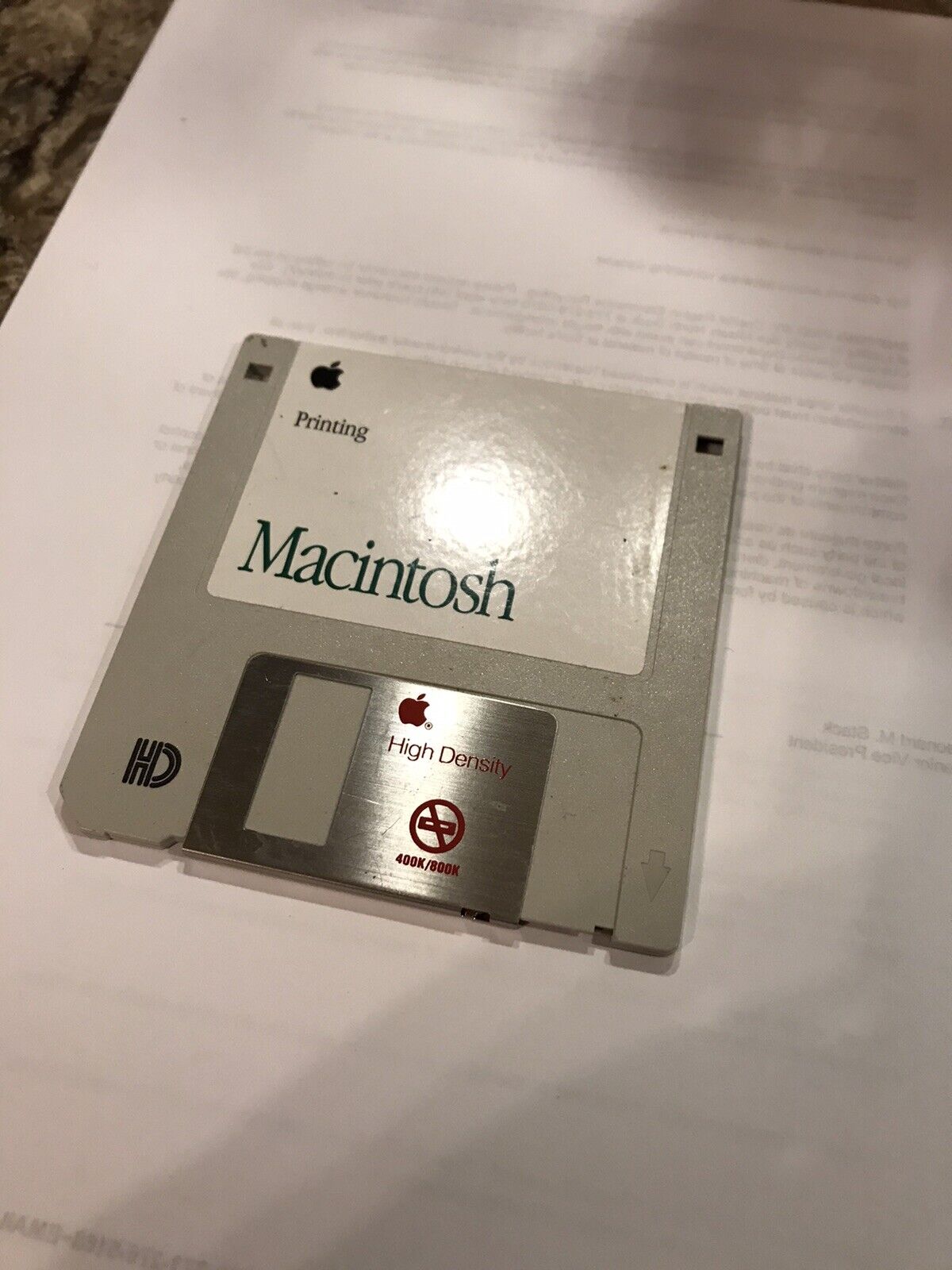 Vintage Apple Macintosh Printing Disk Utility Drivers Version 7.0.1 Circa 1991
