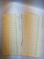 10 VINTAGE MAINFRAME COMPUTER PUNCH CARDS. IBM 80-column University of Iowa picture