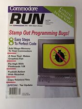 Vintage Commodore Run Magazine C64 C128 Amiga User Guide April 92 picture
