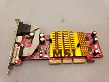 Vintage MSI 8998 128MB AGP Fx5200 VGA DVI Svideo Video Graphics Card GPU Tested picture
