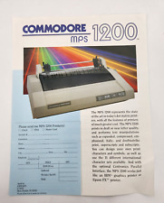 Commodore MPS 1200 Vintage sales specification sheet advertisement picture