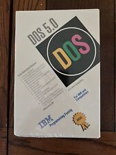 Vintage 1992 IBM DOS 5.0 Disk Operating System. New Factory sealed picture