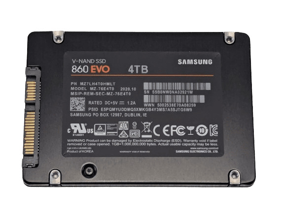 Samsung 860 EVO 4TB V-NAND SSD SATA 2.5
