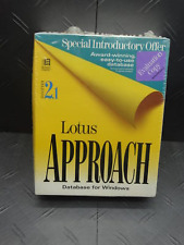 Lotus Approach Database for Windows Release 2.1 Mainframe Collection Rare Sealed picture