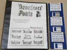 Broadcast Fonts 3D MP2©1991 fo Commodore Amiga LightWave 3D NewTek Video Toaster picture