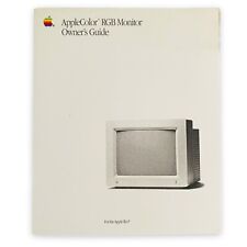 VTG 1989 Apple AppleColor RGB Monitor Owner's Guide picture