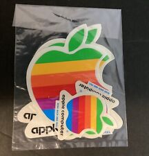 Vintage Rainbow Apple Stickers 2large 2 Small Original Package Unused picture