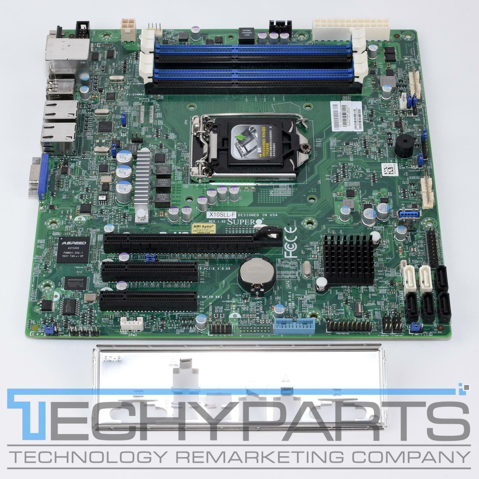 SUPERMICRO X10SLL-F uATX Server Motherboard Intel LGA 1150 DDR3 1600 w/IO Shield