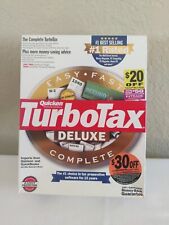 Quicken Turbo Tax Deluxe 1998 Windows 3.1/95/98/NT 4.0 Retail Box Vintage picture