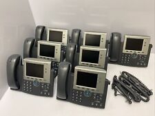 Lot Of 7 Cisco CP-7945G VOIP Phone With Stand & Handset Business IP Phone 7945 picture