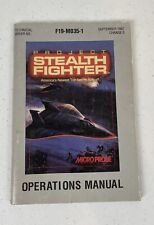 Vintage Microprose Project Stealth Fighter Manual Commodore 64 (1987) Video Game picture