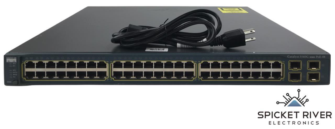 READ - Cisco Catalyst WS-C3560G-48PS-S v05 PoE 48-Port Gigabit Ethernet Switch