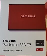 SAMSUNG T7 500GB, Portable SSD, up to 1050MB/s, USB 3.2 Gen2, Gaming, Students, picture