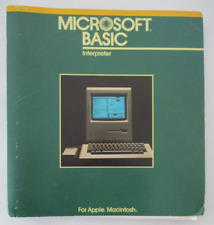 Microsoft Basic Interpreter for Apple Macintosh Manual ONLY Vintage 1984 picture
