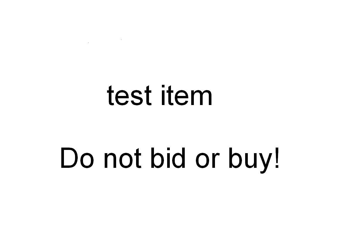 Test listing - DO NOT BID OR BUY253100491082