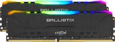 Crucial Ballistix RGB 16GB (8GBx2) DDR4 3200 CL16 RAM Memory, Black picture