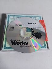 VINTAGE MICROSOFT WORKS & MICROSOFT MONEY 95 - DESIGNED FOR WINDOWS 95 With Key picture