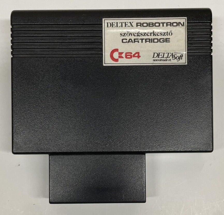 Deltex Robotron Cartridge for Commodore 64 C64 from Hungary