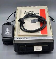 Atari 1050 Disk Drive DOS 2.5 w/AC Power Adapter, I/O Cable & Manual - TESTED picture