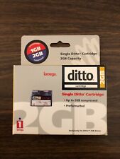 NOS IOMEGA Single Ditto 2 GB Capacity Cartridge - New Vintage picture