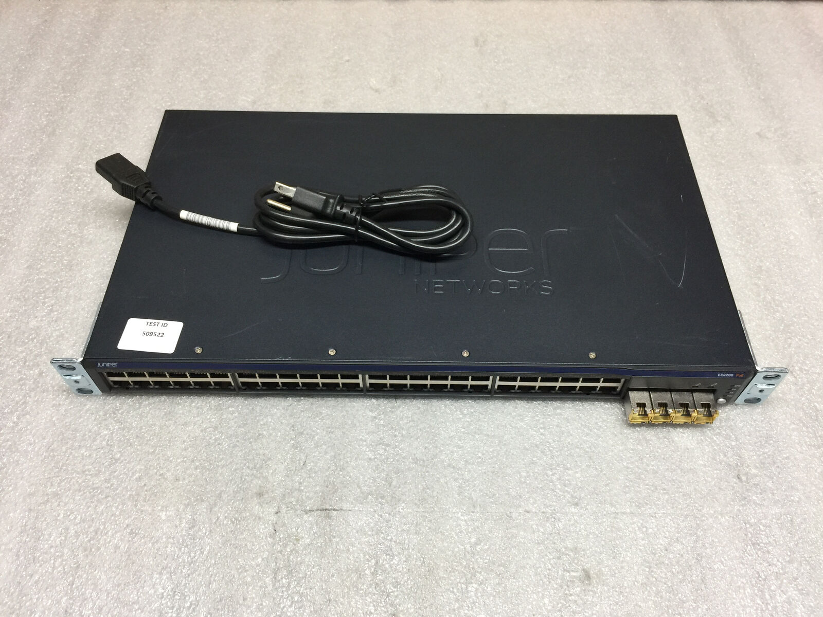 Juniper Networks EX2200-48P-4G 48-Port Gigabit PoE Switch w/ SFP TESTED & RESET