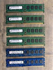 Lot of 4 Micron 2GB Desktop RAM Memory  & 2 Hynix 4GB Memory**READ** picture