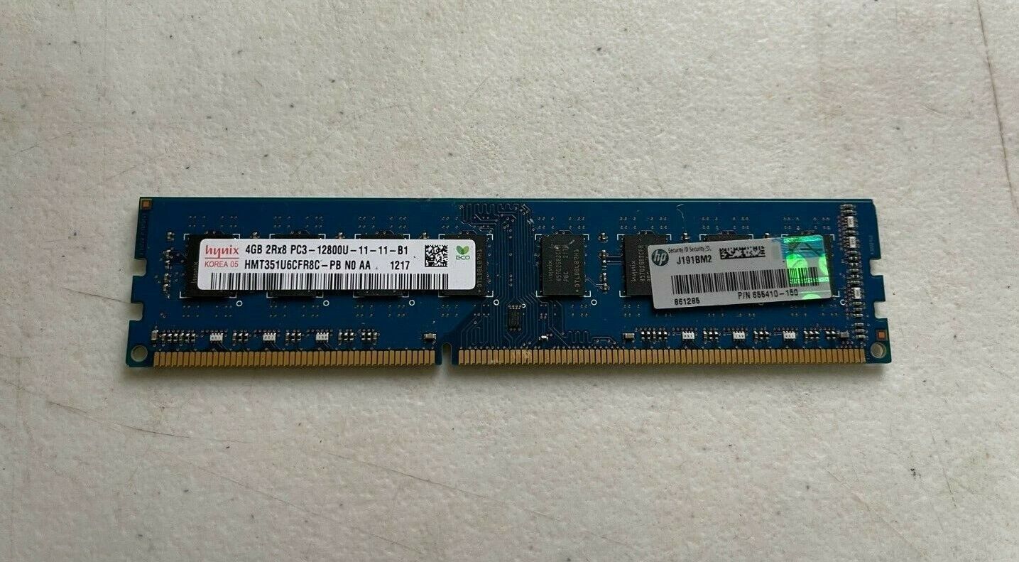 hynix 4GB 2Rx8 PC3 - 12800U Desktop Ram