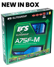NEW ECS A75F-M USB 3.0 HDMI DDR3 Socket FM1 AMD mATX Micro ATX Motherboard *NIB* picture