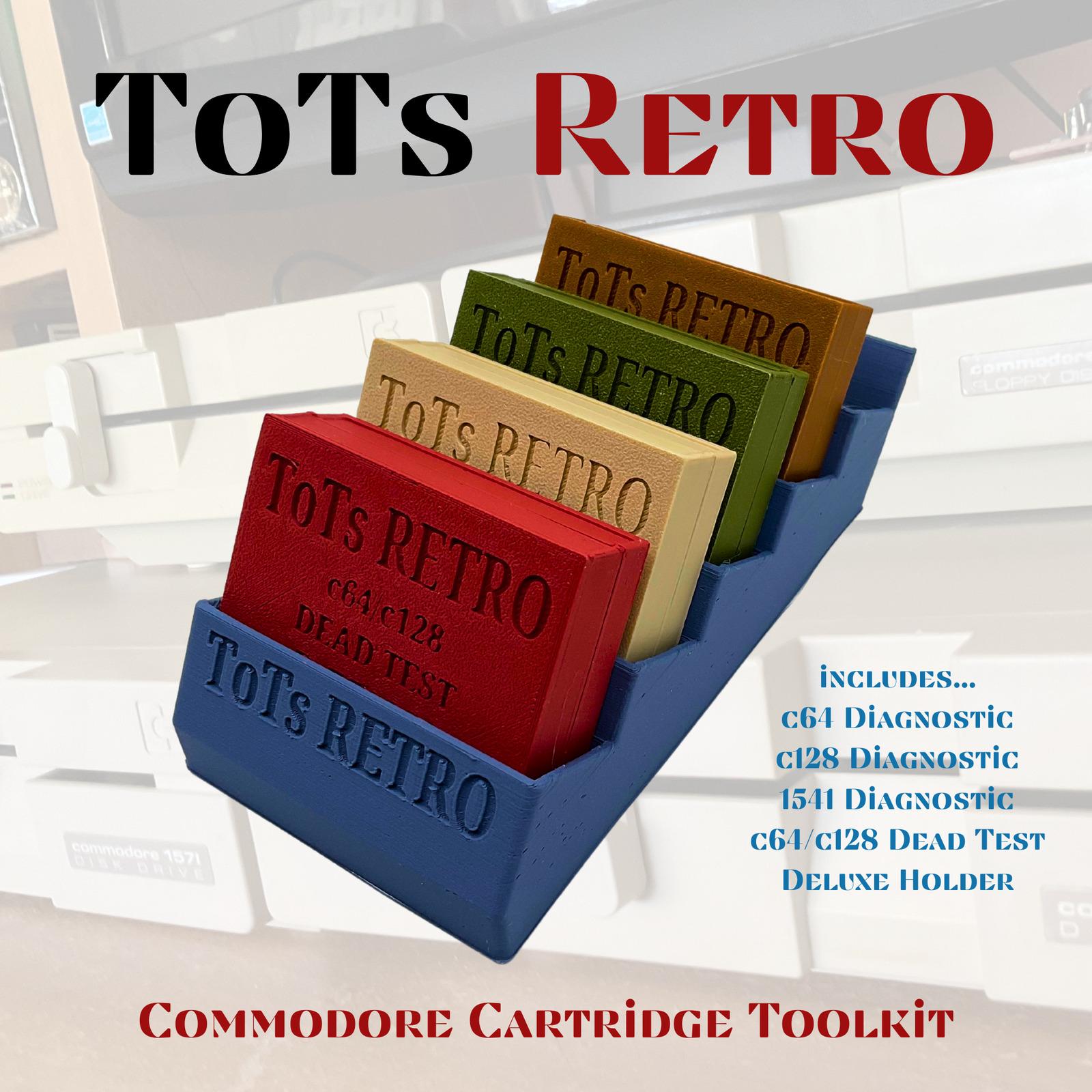 Commodore 64 Commodore 128 Cartridge Tool Set Dead Test, Diagnostic, 1541 Tools
