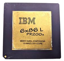 Vintage IBM 6x86L PR200 IBM26 6x86L-2VAP200GB Socket 7 150MHz Gold CPU Processor picture