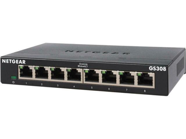 NETGEAR 8-Port Gigabit Ethernet Unmanaged Switch, 300 Switch Series GS308-300PAS