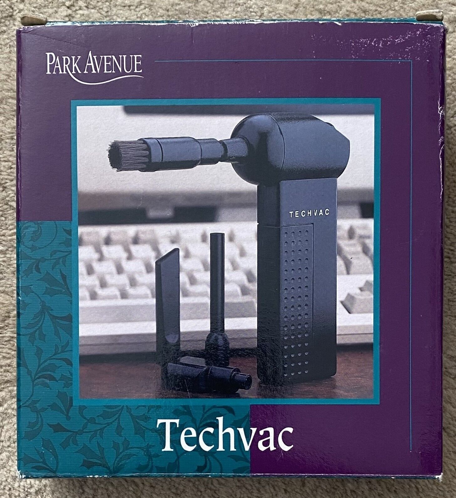 Park Avenue Techvac Keyboard Mini hand held vacuum PA0914BK Used w/ Box Tested