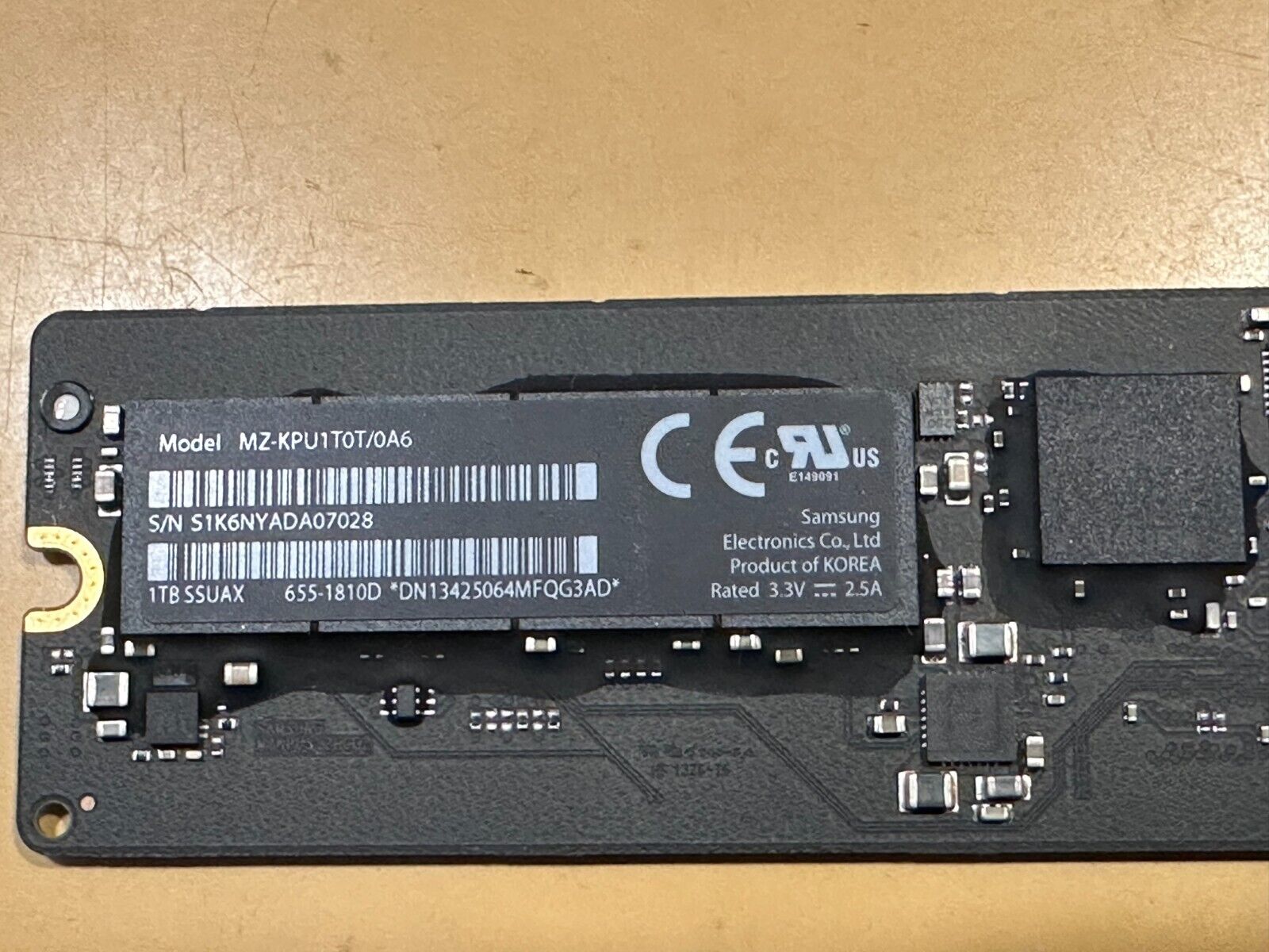 APPLE OEM 1TB PCIe NVME FLASH SSD KIT iMAC MAC MINI MACBOOK PRO 655-1810D