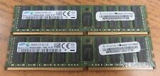 Samsung 2 x 16GB DDR4 2Rx4 PC4-2133P-R Server Memory ECC Reg RDIMM M393A2G40DB0 picture
