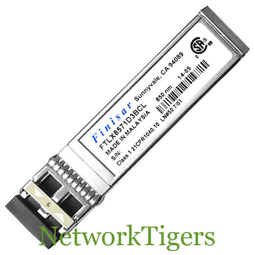 Finisar FTLX8571D3BCL 10Gb/s 850nm Multimode Datacom SFP+ Transceiver