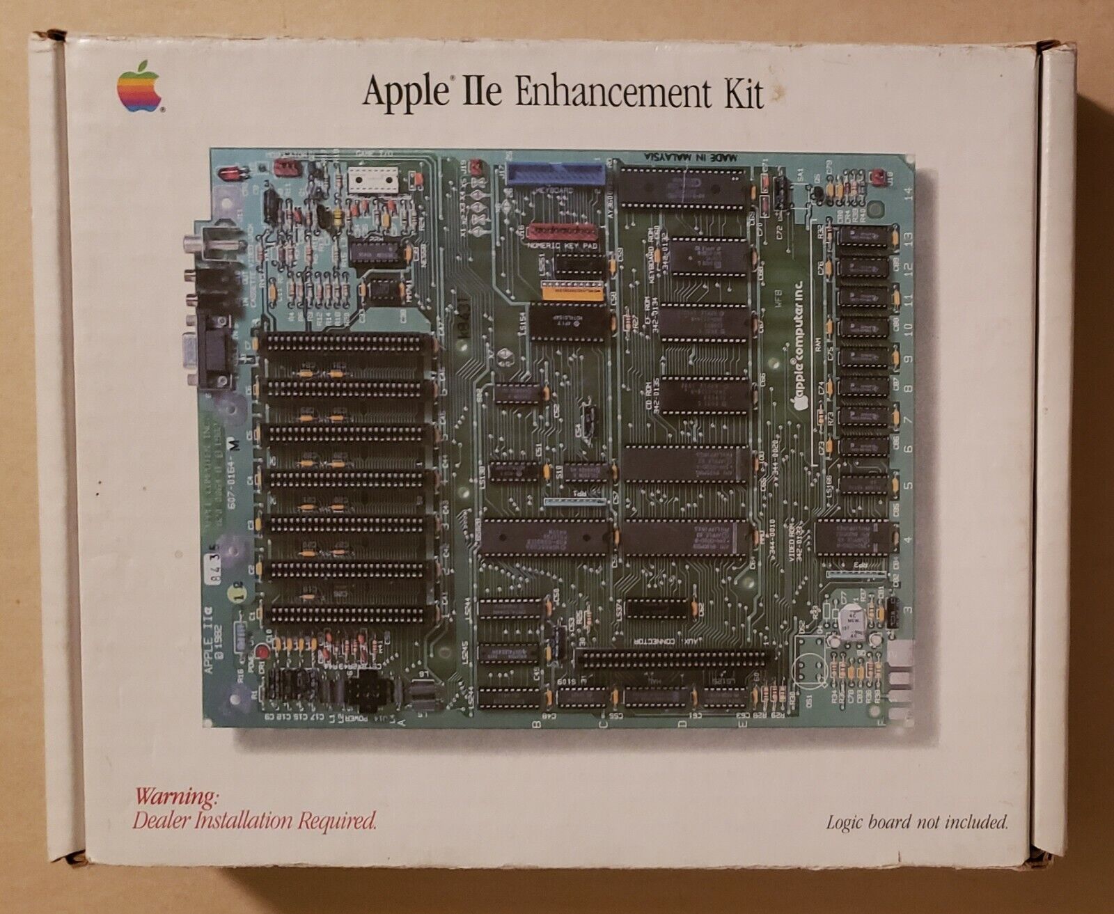 Vintage Apple IIe ENHANCEMENT KIT - BOX ONLY 