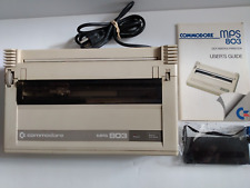 Commodore MPS 803 Dot Matrix Printer, Manual & One ( 1 ) New Ribbon - Working picture