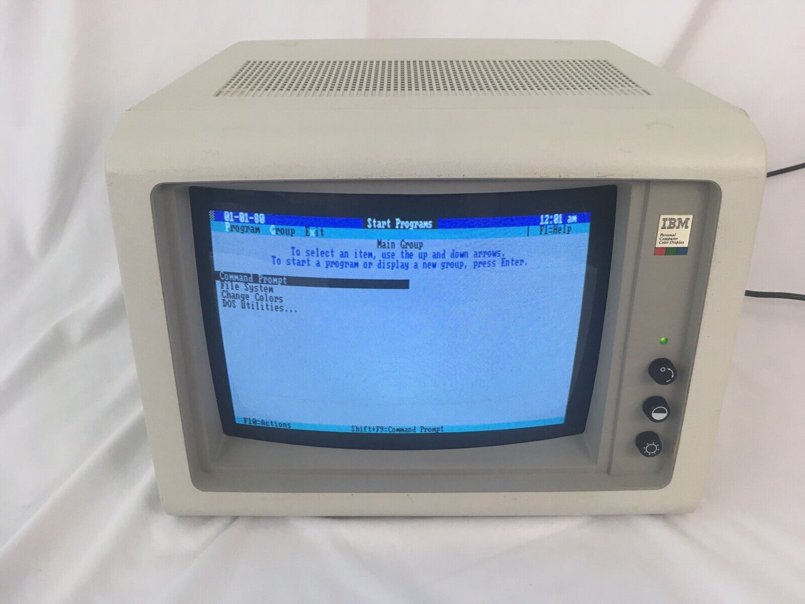 Vintage IBM Model 5153 Monitor Personal Computer Color Display WORKS GREAT