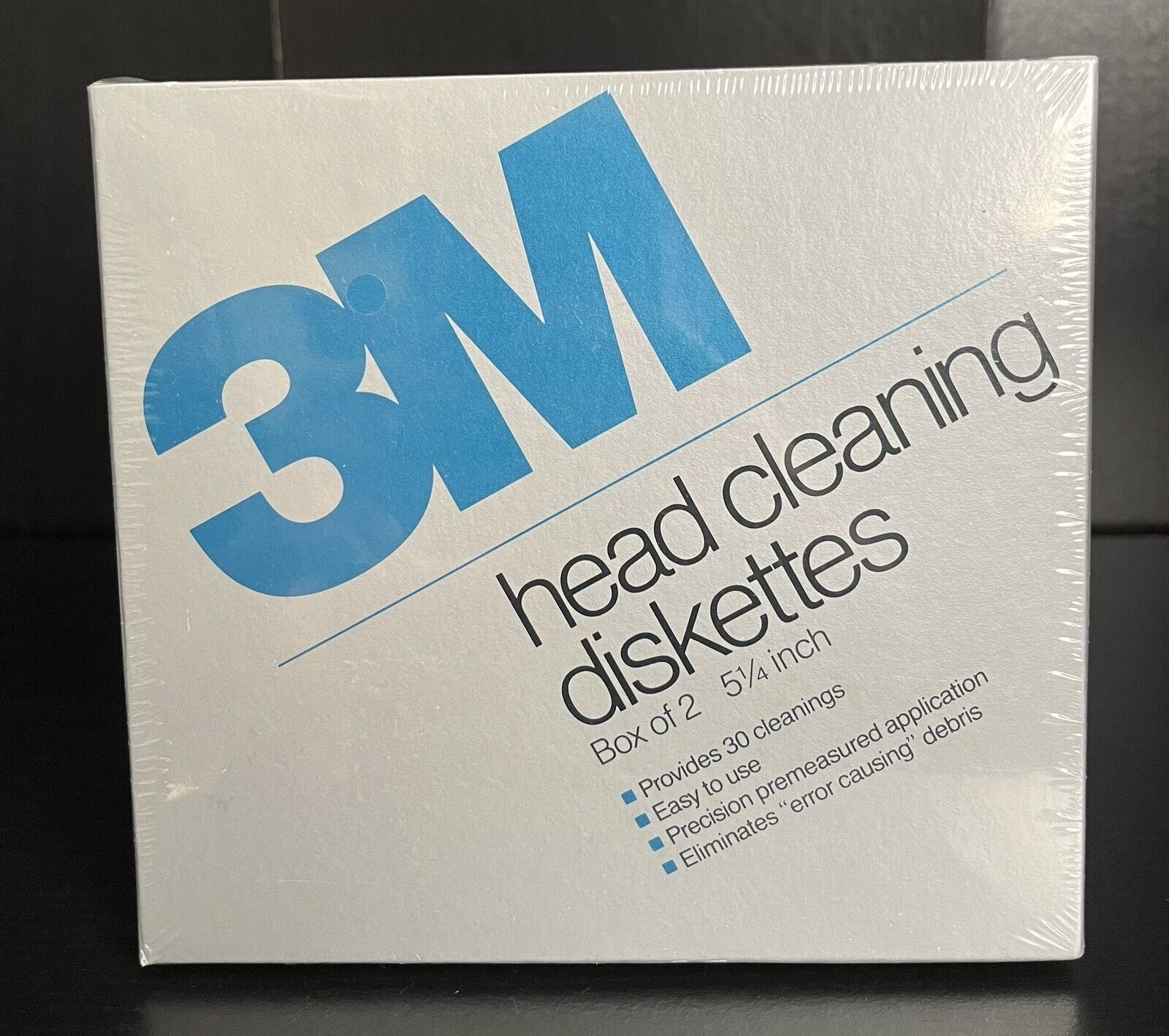 3M Head Cleaning Diskettes 5.25 Inch - Box Of 2 - Vintage *NEW/SEALED*
