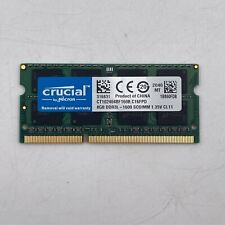 CRUCIAL 8GB DDR3L-1600 SODIMM RAM CT102464BF160B.M16FPM LAPTOP MEMORY picture