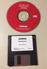 Vintage 1996 COMPAQ Computer QuickRestore CD and 3.5