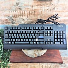 Vintage Computer Keyboard  PC IBM English USB Wired SK 8825 Clicky Keys READ picture