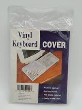 Vintage Vinyl Keyboard Cover Clear by Ocean Desert Sales - NEW FACTORY SEALED picture