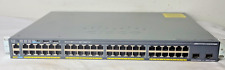 Cisco WS-C2960X-48FPD-L 48 V07 POE+ GE+2 10G SFP+, LAN BASE 740W w/ C2960X-Stack picture