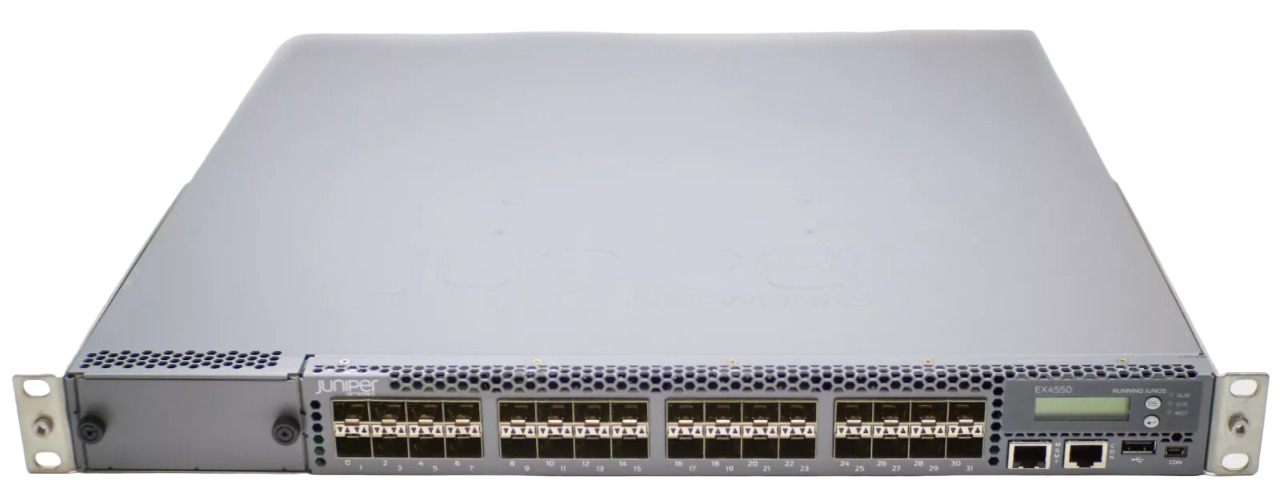 Juniper EX4550-32F-AFO 32x 1/10GbE SFP+ Switch 2x AC Powers