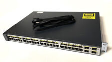 Cisco Catalyst WS-C3750V2-48PS v2 PoE-48 L3 Network Switch IPSERVICESK9 15.0 SW picture